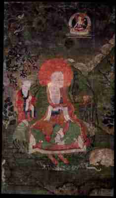佛 唐卡 罗汉Arhat (Buddhist Elder) – 16 Elders Gopaka 布鲁克林博物馆 大清 画