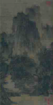 北宋 李成 晴峦萧寺图 绢本56×111.8 美国纳尔逊美术馆