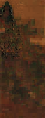 元 胡延晖 春山泛舟图(轴)绢本143×55.5