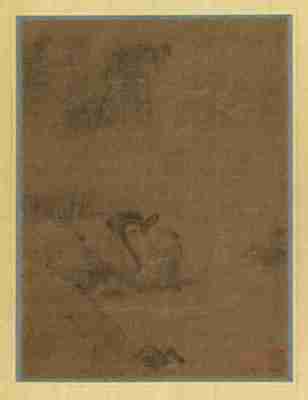 05元 牧溪 岩猿猴图 37.3×28