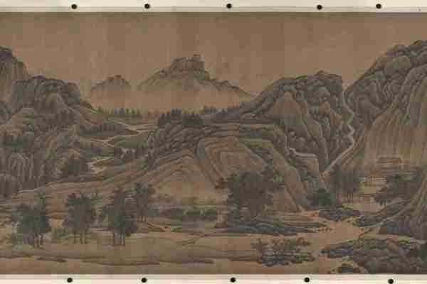 明 佚名 会稽山图手卷（全卷）绢本49.2×712.2