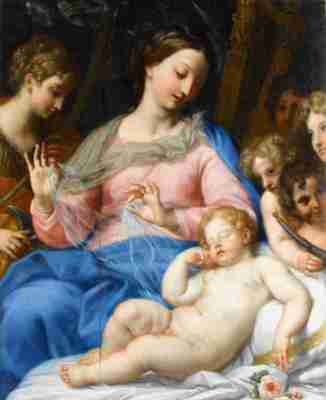 0047_马拉蒂_-Carlo Maratti —— The sleep of the infant Jesus with musician angels_3922x4800PX_TIF_72DPI_55_0_三典轩